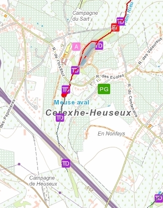 Plan du ruisseau du Plein Rieu